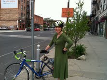 Barb on a bike June 8, 2011, Spokane